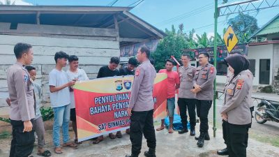 Selamatkan Generasi Penerus Bangsa dari Bahaya Narkoba, Sat Binmas Polres Bone Sambangi Kalangan Masyarakat