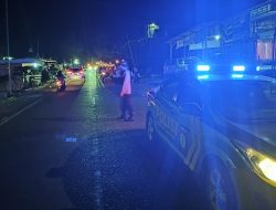 Tahun Baru Islam, Polsek Lamuru Lakukan Pengamanan dan Pengawalan Pawai Obor MTs Lamuru