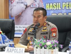 Kapolda Sulsel Pimpin Press Release hasil Operasi Patuh Pallawa 2023