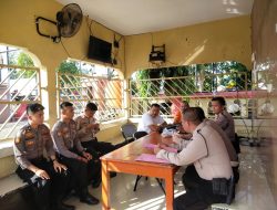 Selaku Kajaga Piket Mako, Aipda Idris Ingatkan Anggota Tingkatkan Sispam Mako