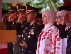 Puncak HUT RI ke 78, Kapolres Bone Ikuti Upacara Bendera Detik Detik Proklamasi