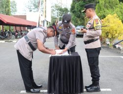 Kapolres Wajo Pimpin Sertijab Sejumlah Perwira, Kasat Narkoba dan Kapolsek di Jajarannya