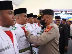 Kapolres Wajo Hadiri Pengukuhan Pasukan Pengibar Bendera Tingkat kabupaten