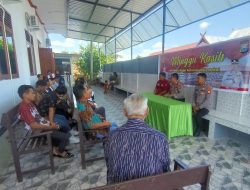 Minggu Kasih,Kasat Samapta Ajak Jemaat Jaga Situasi Kamtibmas Jelang pemilu 2024
