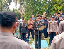 Polres Bone Gelar Upacara Pemakaman Polri Secara Dinas