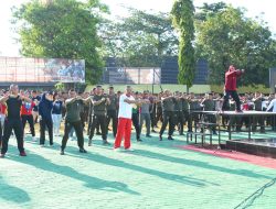 Memupuk Solidaritas TNI -Polri Dan Forkopimda Apel dan Olahraga Bersama