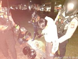 Jaga Situasi Kamtibmas, Unit Turjawali Sat Samapta Polres Bone Laksanakan Patroli Blue Ligth