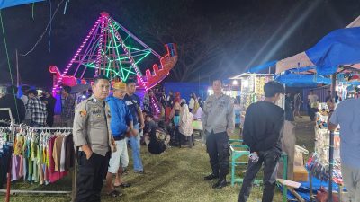 Cegah Terjadinya Aksi Kriminalitas, Personel Polsek Mare Lakukan Pengamanan Pasar Malam