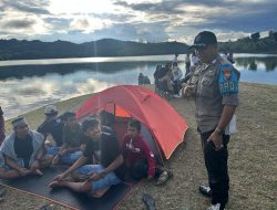 Personel Polsek Salomekko Laksanakan Patroli di Bendungan Salomekko, Ini Tujuannya