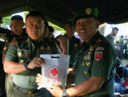 Jelang HUT TNI ke 78 KOREM 141/TP Gelar Bakti Sosial Kesehatan