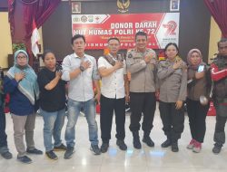 Sambut HUT ke-72 Humas Polri, Bidhumas Polda Sulsel Gelar Aksi Donor Darah