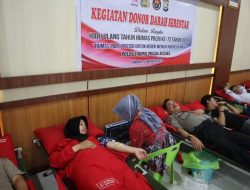 HUT Humas Polri ke -72 Polres Bone Gelar Donor Darah