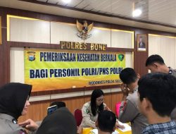 Polres Bone Gelar Pemeriksaan Kesehatan Berkala ini Tujuannya