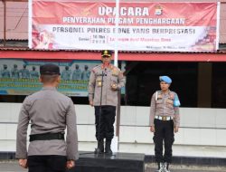 38 Personel Polres Bone di Ganjar Penghargaan Atas Prestasi Luar Biasanya