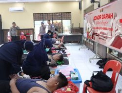 HUT Humas Polri ke 72 Polres Wajo Laksanakan Donor Darah