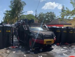 Gelar Latihan Sispamkota di Depan Kantor KPUD, Danyon Ichsan; Siap Amankan pemilu 2024