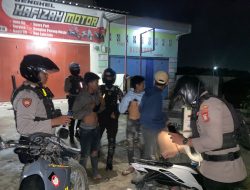 Antisipasi Gangguan Kamtibmas, Unit Turjawali Samapta Polres Bone Tingkatan Patroli Malam