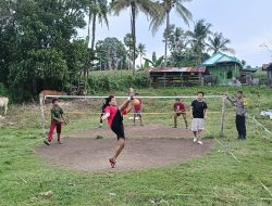 Bhabinkamtibmas Sambangi Warga dan Beri Motivasi Olahraga