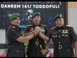 Pangdam XIV Hasanuddin Pimpin Sertijab Danrem 141/Toddopuli