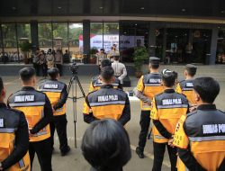 Humas Polri Gelar Pasukan Kesiapan Satgas Humas Dalam Pengamanan Pemilu 2024