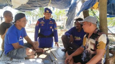 Sambangngi Buruh Pelabuhan, Polisi Perairan Polres Bone Sampaikan Ini