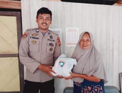 Lakukan Bakti Sosial Didesanya, Bhabinkamtibmas Mattampa Walie Polsek Lamuru Berharap Begini