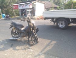 Respon Cepat, Aiptu Rusdiaman Datangi TKP Laka Lantas