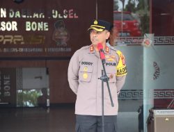 Kesiapan Pengamanan Kampanye, Polres Bone Gelar Pasukan Menyongsong Pemilihan Presiden 2024