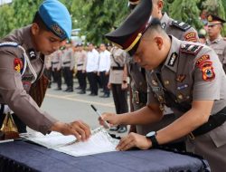 Kapolres Bone Lantik Tiga Kasat Dan Dua Kapolsek