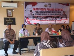 Baksos Polres Soppeng Gelar Pemeriksaan Gratis Ke Purnawirawan Dan Keluarganya
