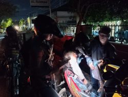Jaga Situasi Kamtibmas Kota Watampone Tetap Kondusif, Unit Turjawali Samapta Tingkatkan Patroli Blue Ligth