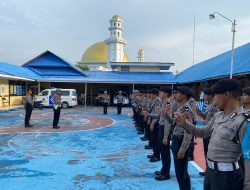 Kasat Lantas Polres Wajo Beri Arahan Kepada Anggotanya Sebelum Melakukan Pamtur