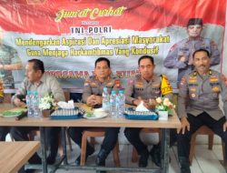 Polda Sulsel Gelar Jumat Curhat Sampaikan Pentingnya Sinergitas Jelang Pemilu 2024 Di Kec Ujungpandang Kota Makassar