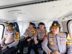 Kapolda Sulsel Pantau Pengamanan Giat Jalan Santai Cawapres Gibran LEWAT UDARA