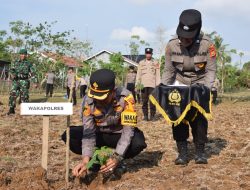 Penanaman 10 Juta Pohon Serentak Se Indonesia, Polres Bone