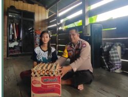 Polri Peduli, Bhabinkamtibmas Polsek Cenrana Berikan Bantuan