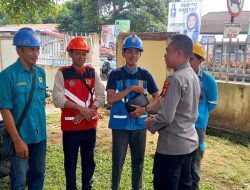 Cipta Kondisi jelang Pemilu tahun 2024, KBO Satbinmas Polres Bone sambangi karyawan PT. PLN Watampone