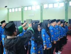 32 PPPK IAIN Bone di Lantik Sekjen Kemenag RI, Rektor IAIN Bone Sampaikan Selamat