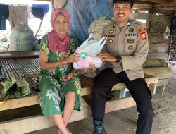 Bhabinkamtibmas Desa Mattampawalie Polsek Lamuru Aktif Lakukan Bakti Sosial di Desanya