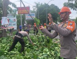 Lalu Lintas Poros Bajoe Macet, Tim SAR Brimob Bone Lakukan ini