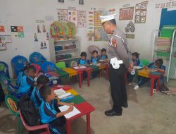 Polsanak, Cara Satlantas Polres Bone Edukasi Anak-Anak TK Tertib Lalulintas Sejak Dini