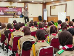 Kasat Binmas Polres Bone AKP Andi Armadana, S. Sos membuka Diksar Saka Bhayangkara Angkatan IX Polres Cabang Bone tahun 2023