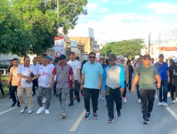 Danrem 141/Tp Bersama PJ Gubernur Sulsel Melaksanakan Jalan Sehat