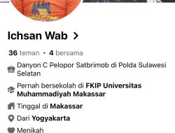 Waspada, OTK Catut Identitas Danyon Ichsan Berkeliaran Di Facebook