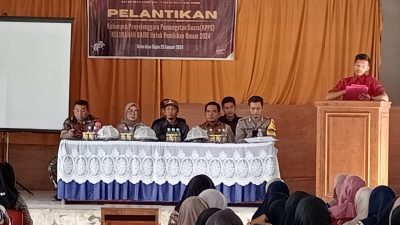 Pelantikan Anggota KPPS, Bhabinkamtibmas: Komitmen dalam Mendukung Penyelenggaraan Pemilu 2024