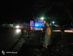 Upaya Harkamtibmas, Polsek Kahu Polres Bone Rutin Lakukan Patroli