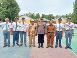 Kapolsek Tellu Siattinge Pimpin upacara Bendera dan Deklarasi Pemilu Damai