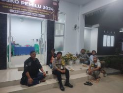 Laksanakan Patroli, Polisi Kunjungi Posko Pemilu 2024 di Kecamatan Barebbo