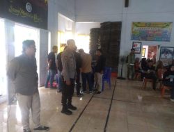 Kapolsek Tanete Riattang Kontrol Rekapitulasi Penghitungan Hasil Suara Pemilu di PPK Kecamatan Tanete Riattang Barat