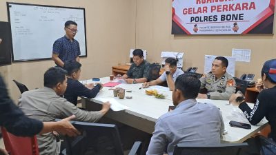 Kanit Reskrim Polsek Sibulue Lakukan Gelar Perkara Bersama Sat Reskrim Polres Bone,